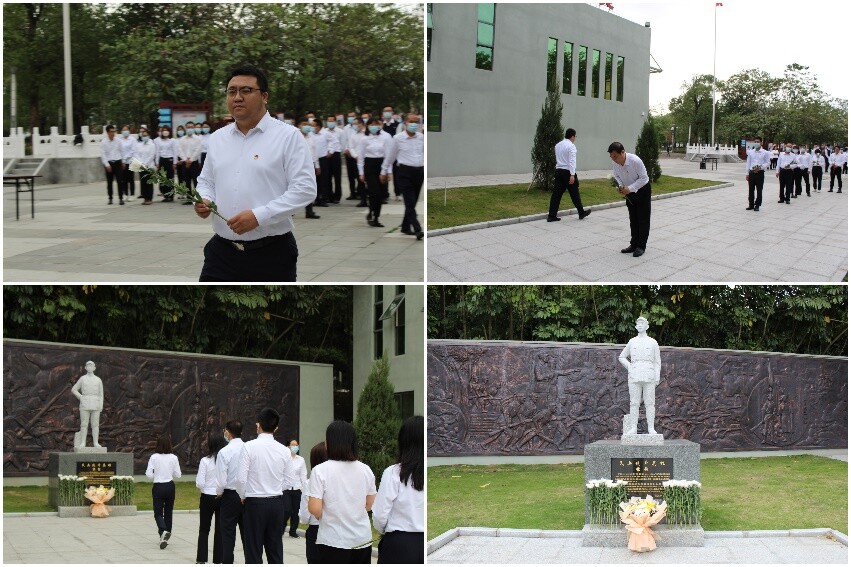 20230404  26期 石龍人社醫(yī)保分局黨支部開展主題黨日活動暨愛國主義教育基地緬懷先烈活動_5